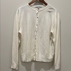 Carolyn Taylor Essentials Ivory Cardigan